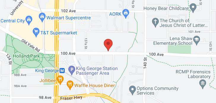 map of 1011 13837 100 AVENUE